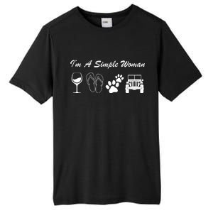 I'm A Simple Woman Living A Simple Life Tall Fusion ChromaSoft Performance T-Shirt