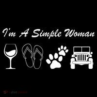 I'm A Simple Woman Living A Simple Life Premium T-Shirt