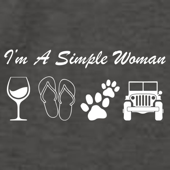 I'm A Simple Woman Living A Simple Life Vector Backpack