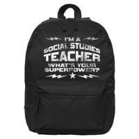 I'm A Social Studies Teacher 16 in Basic Backpack