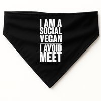 I'm A Social Vegan I Avoid Meet USA-Made Doggie Bandana
