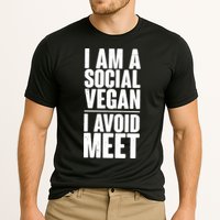 I'm A Social Vegan I Avoid Meet Cooling Performance Crew T-Shirt