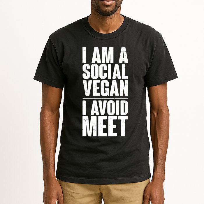 I'm A Social Vegan I Avoid Meet Tall T-Shirt