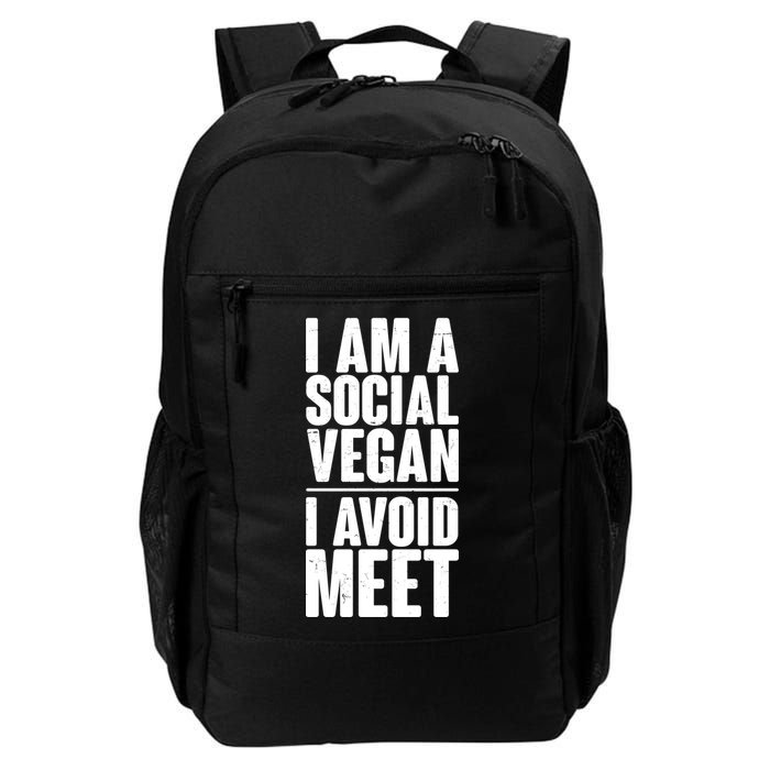 I'm A Social Vegan I Avoid Meet Backpack