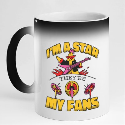 I'm A Star They're My Fans TV Show Spoof 11oz Black Color Changing Mug