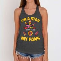 I'm A Star They're My Fans TV Show Spoof Women's Knotted Racerback Tank