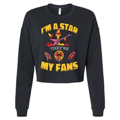 I'm A Star They're My Fans TV Show Spoof Cropped Pullover Crew