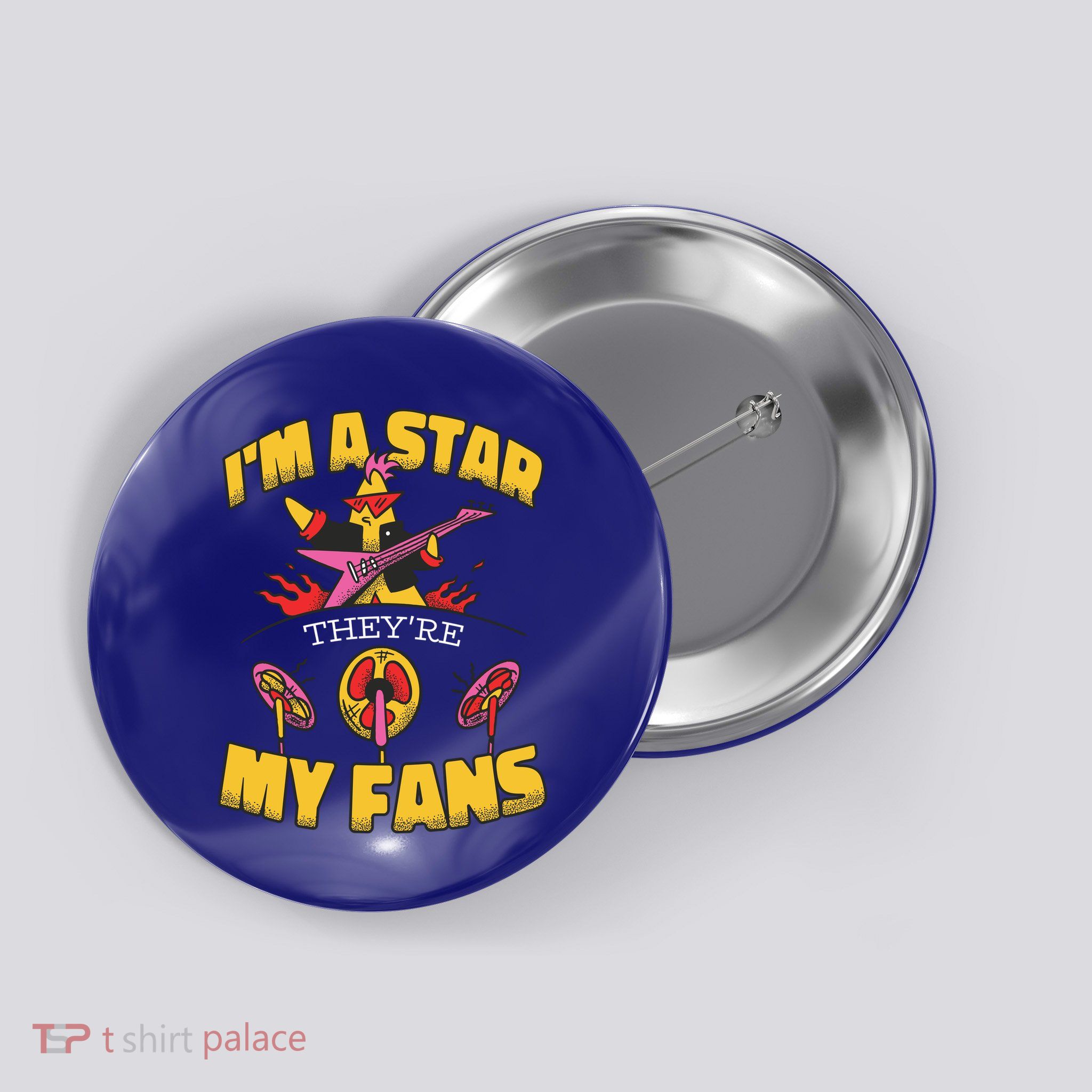 I'm A Star They're My Fans TV Show Spoof Button