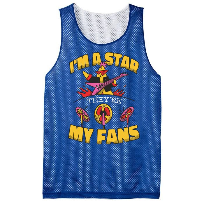 I'm A Star They're My Fans TV Show Spoof Mesh Reversible Basketball Jersey Tank