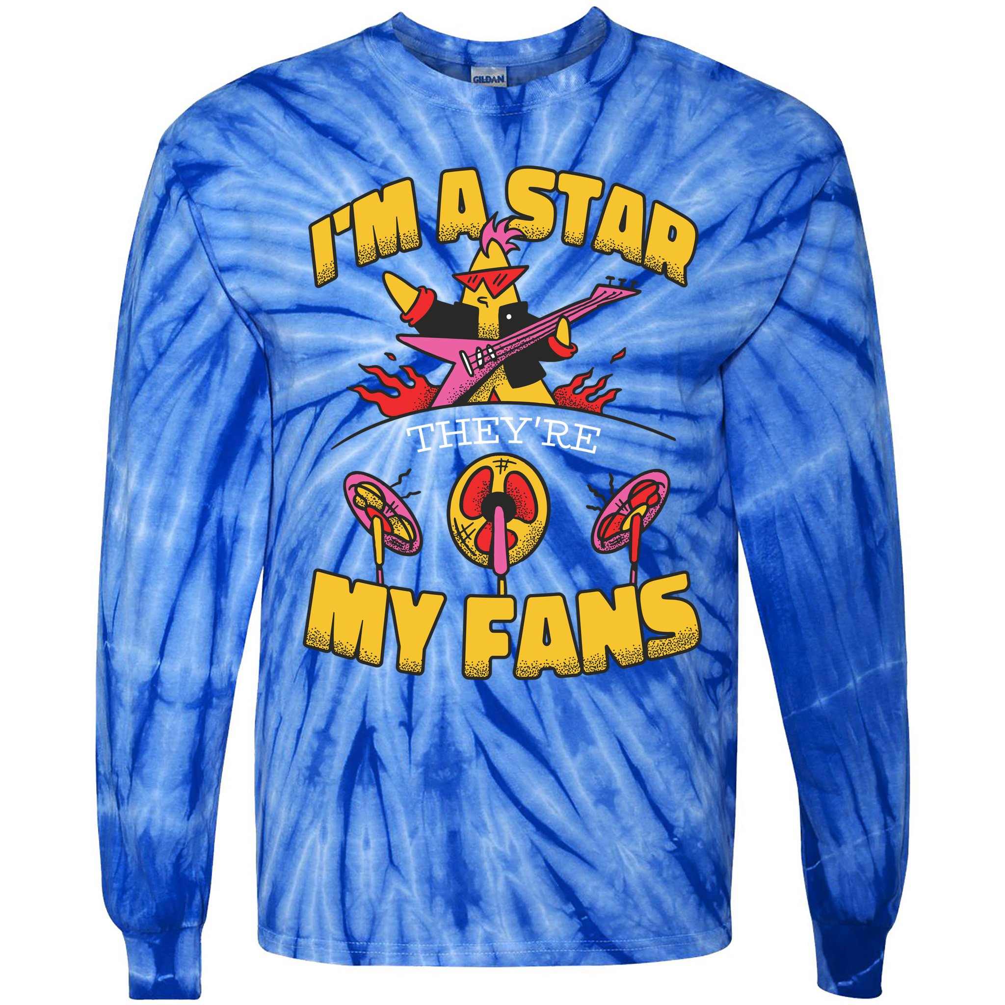 I'm A Star They're My Fans TV Show Spoof Tie-Dye Long Sleeve Shirt