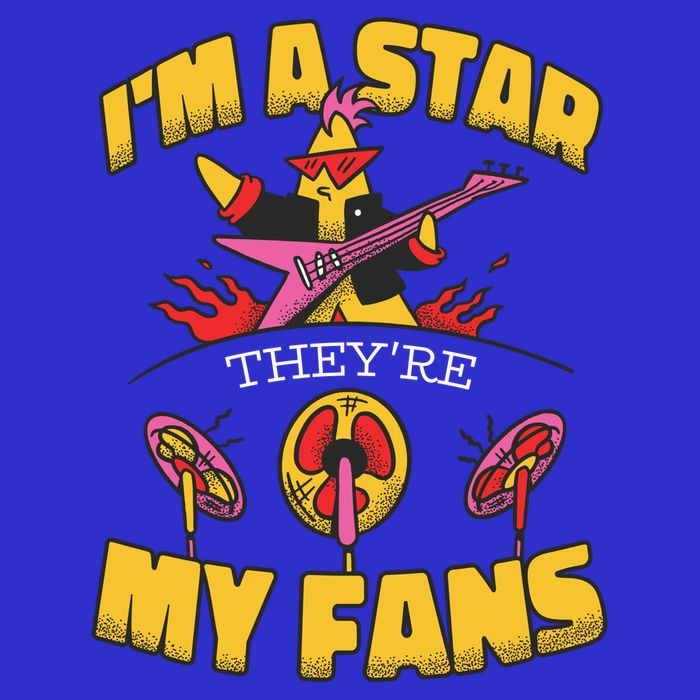 I'm A Star They're My Fans TV Show Spoof Women's V-Neck T-Shirt
