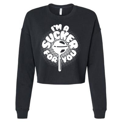 I'm A Sucker For You Cropped Pullover Crew