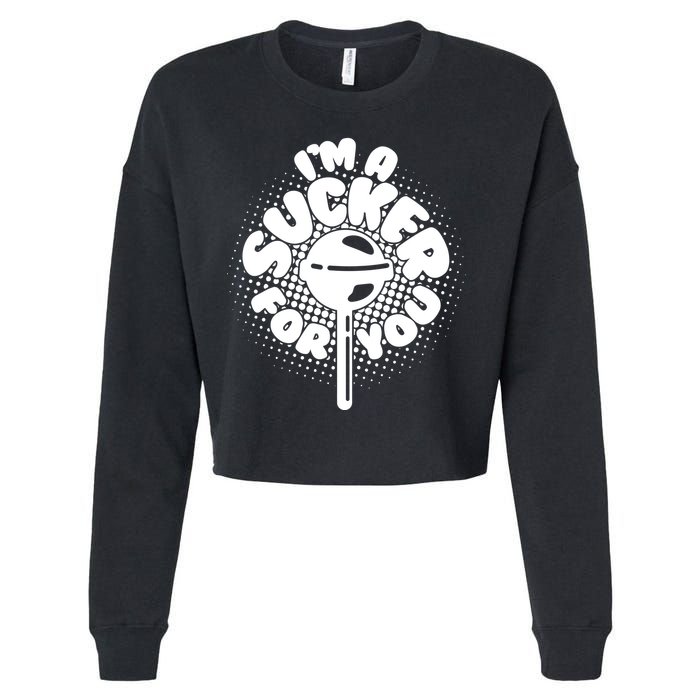 I'm A Sucker For You Cropped Pullover Crew