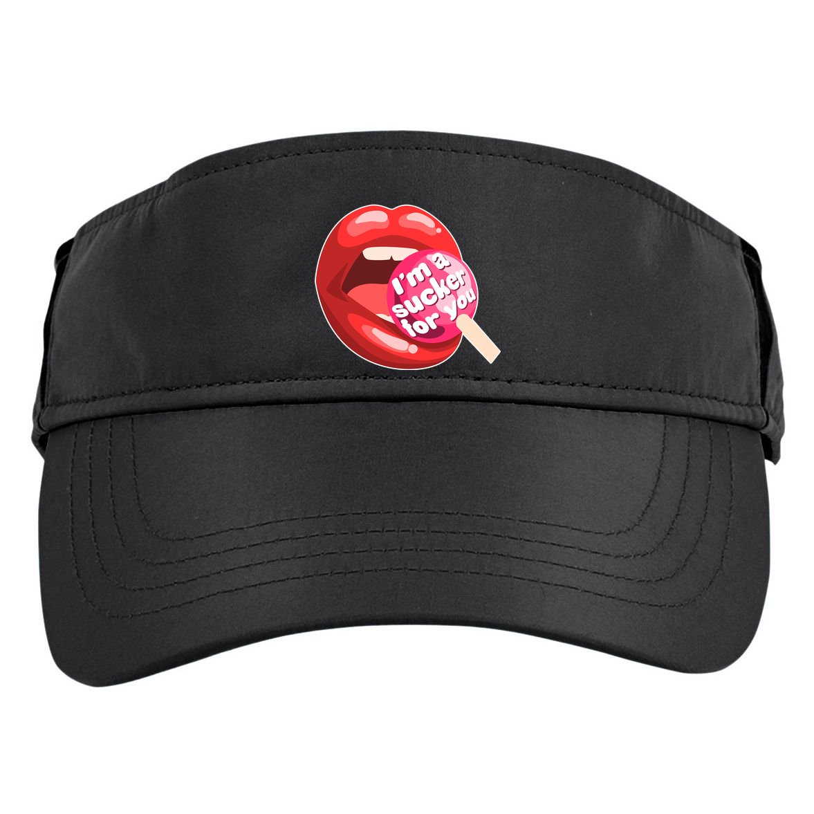 I'm A Sucker For You Funny Adult Drive Performance Visor