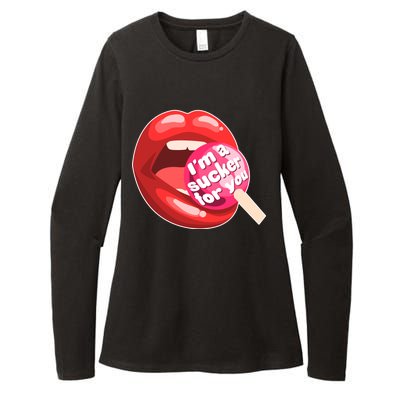 I'm A Sucker For You Funny Womens CVC Long Sleeve Shirt