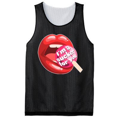 I'm A Sucker For You Funny Mesh Reversible Basketball Jersey Tank