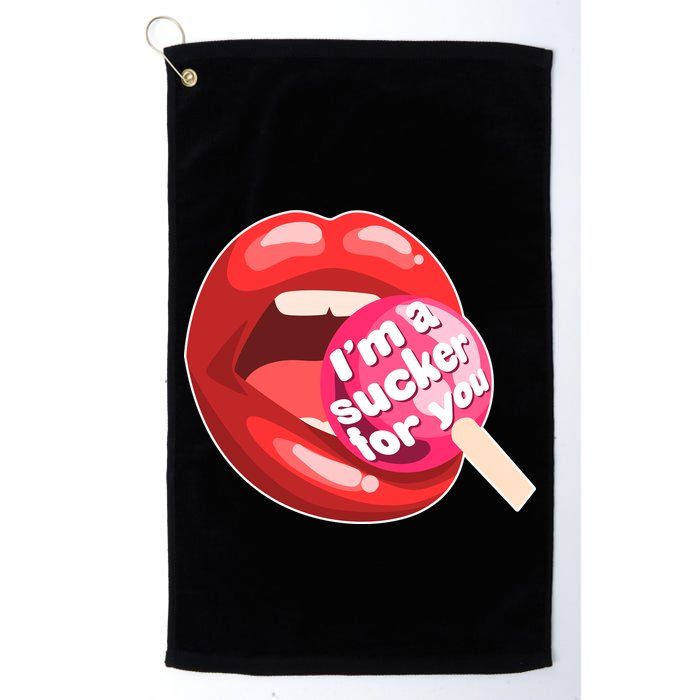 I'm A Sucker For You Funny Golf Towel