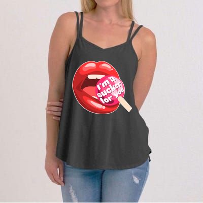 I'm A Sucker For You Funny Women's Strappy Tank