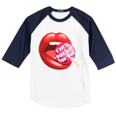 I'm A Sucker For You Funny Baseball Sleeve Shirt