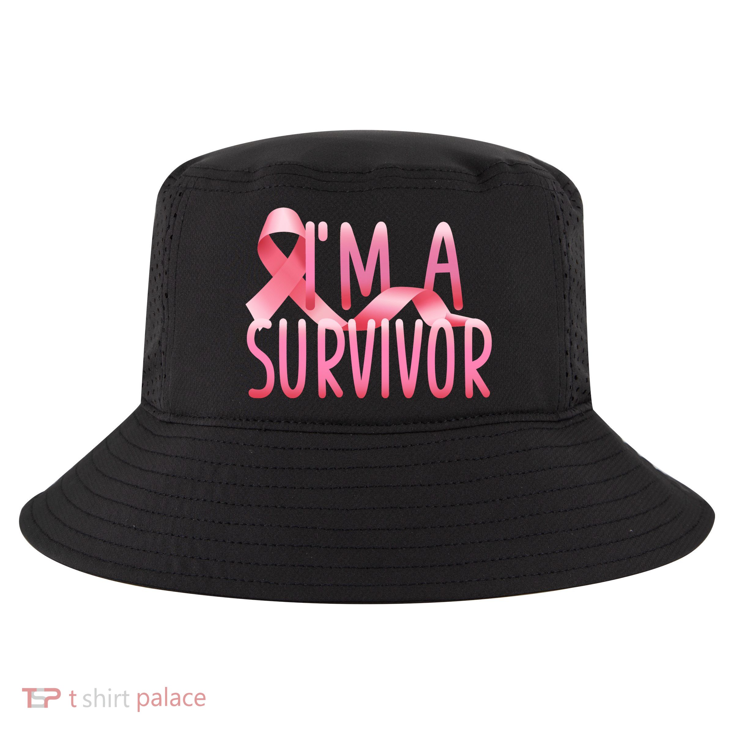 I'm A Survivor Breast Cancer Awareness Cool Comfort Performance Bucket Hat