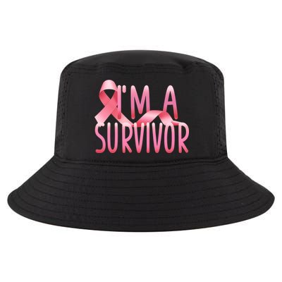 I'm a Survivor Breast Cancer Awareness Cool Comfort Performance Bucket Hat