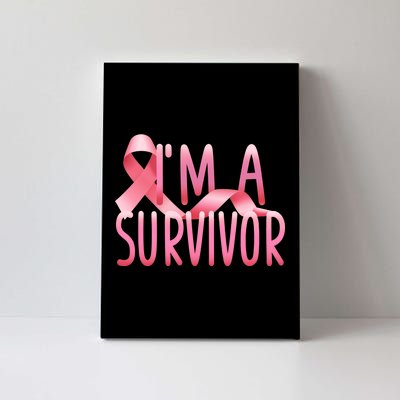 I'm A Survivor Breast Cancer Awareness Canvas