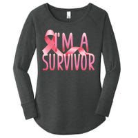 I'm A Survivor Breast Cancer Awareness Women's Perfect Tri Tunic Long Sleeve Shirt