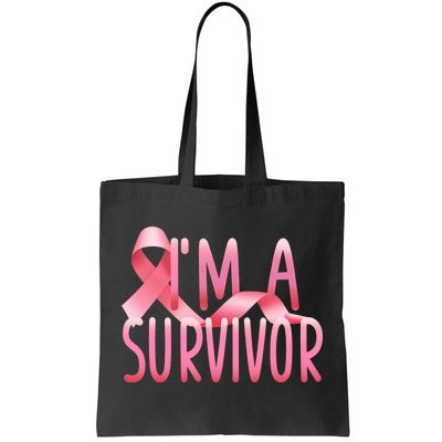 I'm A Survivor Breast Cancer Awareness Tote Bag