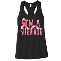 I'm A Survivor Breast Cancer Awareness Women's Racerback Tank