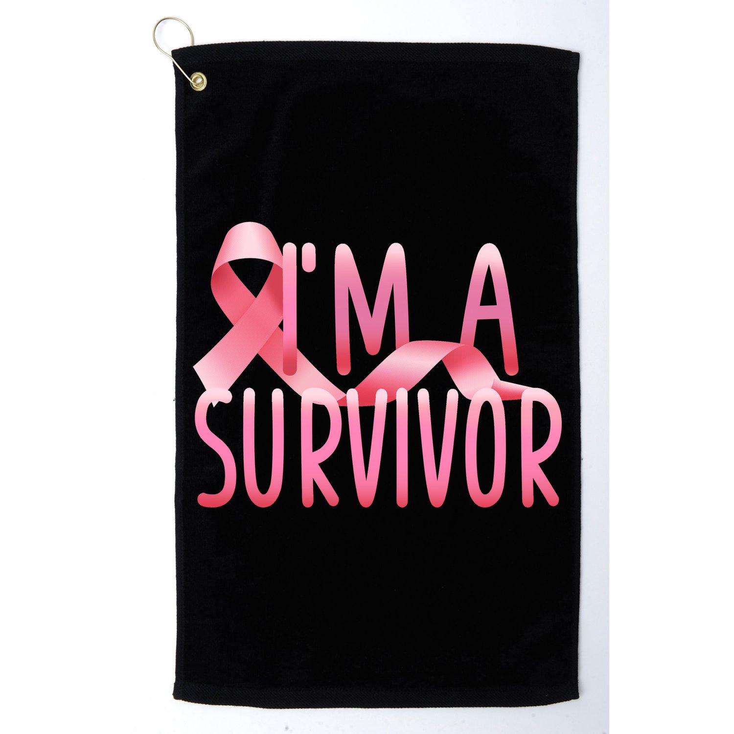 I'm A Survivor Breast Cancer Awareness Golf Towel