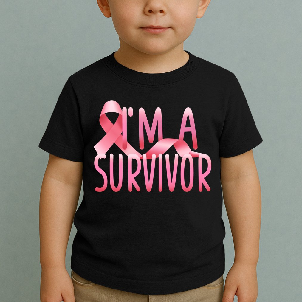 I'm a Survivor Breast Cancer Awareness Toddler T-Shirt