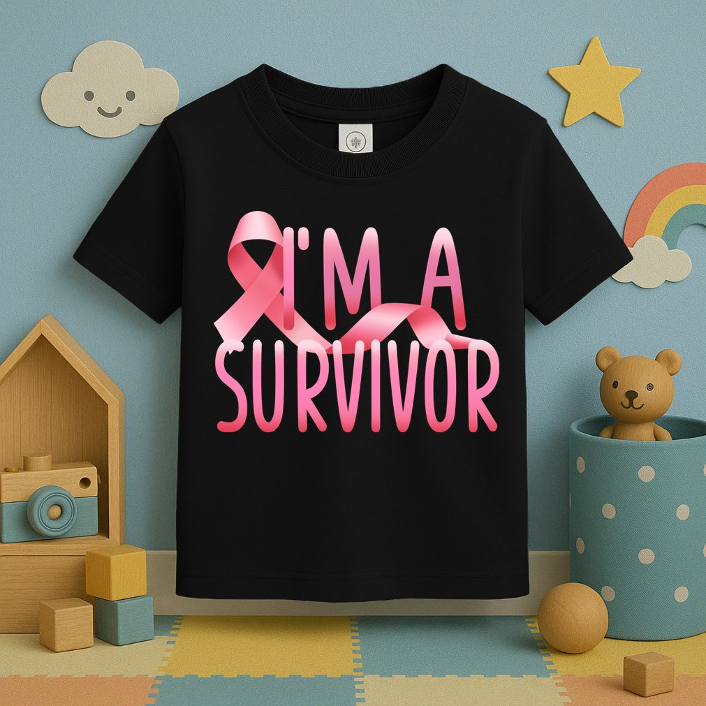 I'm a Survivor Breast Cancer Awareness Toddler T-Shirt