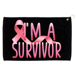 I'm A Survivor Breast Cancer Awareness Grommeted Golf Towel