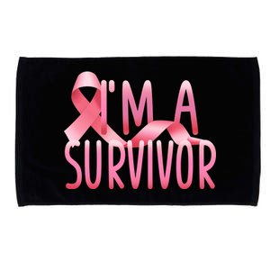 I'm A Survivor Breast Cancer Awareness Microfiber Hand Towel