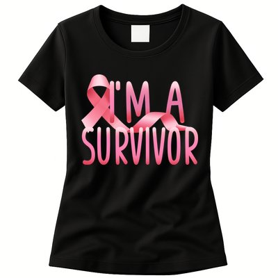 I'm A Survivor Breast Cancer Awareness Womens T-Shirt