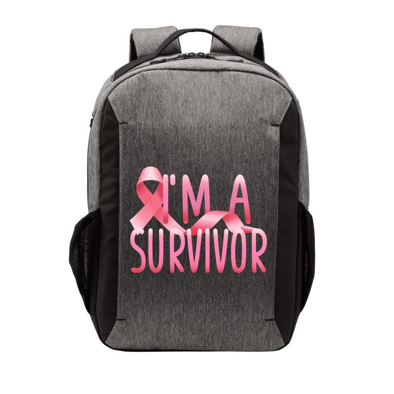 I'm a Survivor Breast Cancer Awareness Vector Backpack