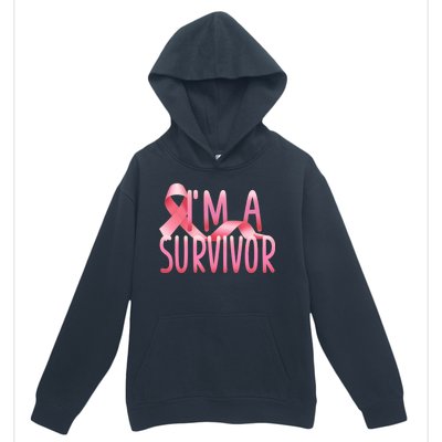 I'm A Survivor Breast Cancer Awareness Urban Pullover Hoodie