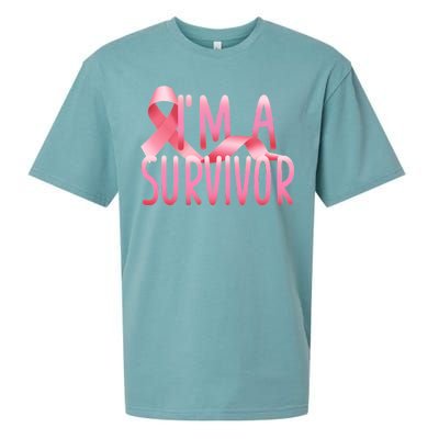 I'm A Survivor Breast Cancer Awareness Sueded Cloud Jersey T-Shirt