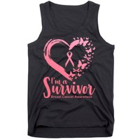 I'm a Survivor Breast Cancer Awareness Butterfly Tank Top