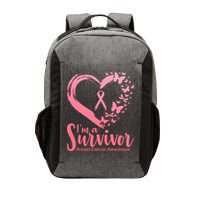 I'm a Survivor Breast Cancer Awareness Butterfly Vector Backpack