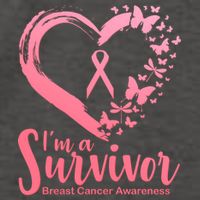 I'm a Survivor Breast Cancer Awareness Butterfly Vector Backpack