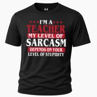 I'm A Teacher My Level of Sarcasm Depends On Your Stupidity   Performance Shirt