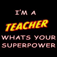 I'm A Teacher What's Your Superpower Comic Colors Backpack