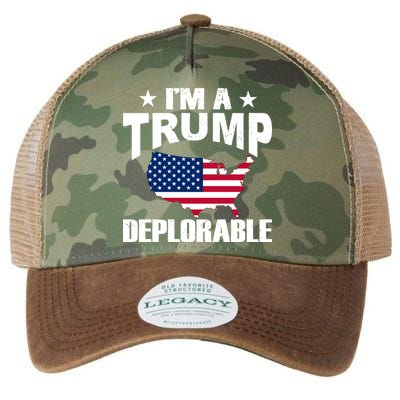 I'm A Trump Deplorable Legacy Tie Dye Trucker Hat