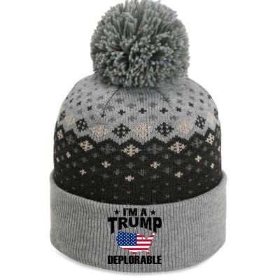 I'm A Trump Deplorable The Baniff Cuffed Pom Beanie