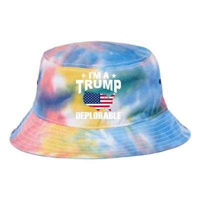 I'm A Trump Deplorable Tie Dye Newport Bucket Hat