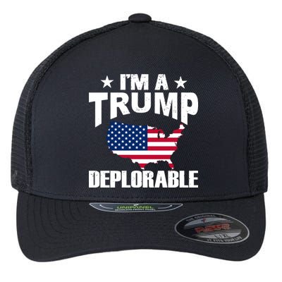 I'm A Trump Deplorable Flexfit Unipanel Trucker Cap