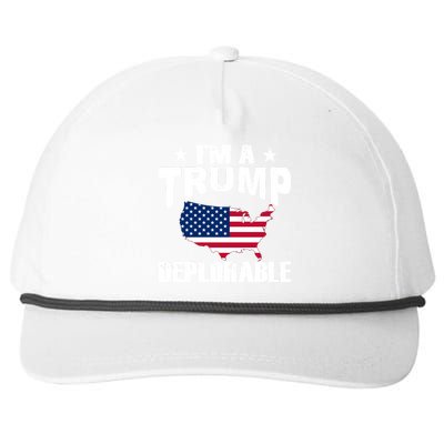 I'm A Trump Deplorable Snapback Five-Panel Rope Hat