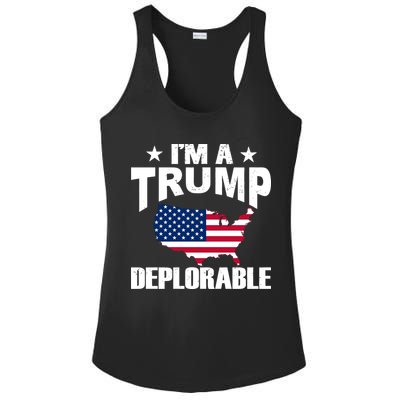 I'm A Trump Deplorable Ladies PosiCharge Competitor Racerback Tank