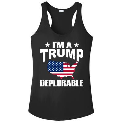 I'm A Trump Deplorable Ladies PosiCharge Competitor Racerback Tank